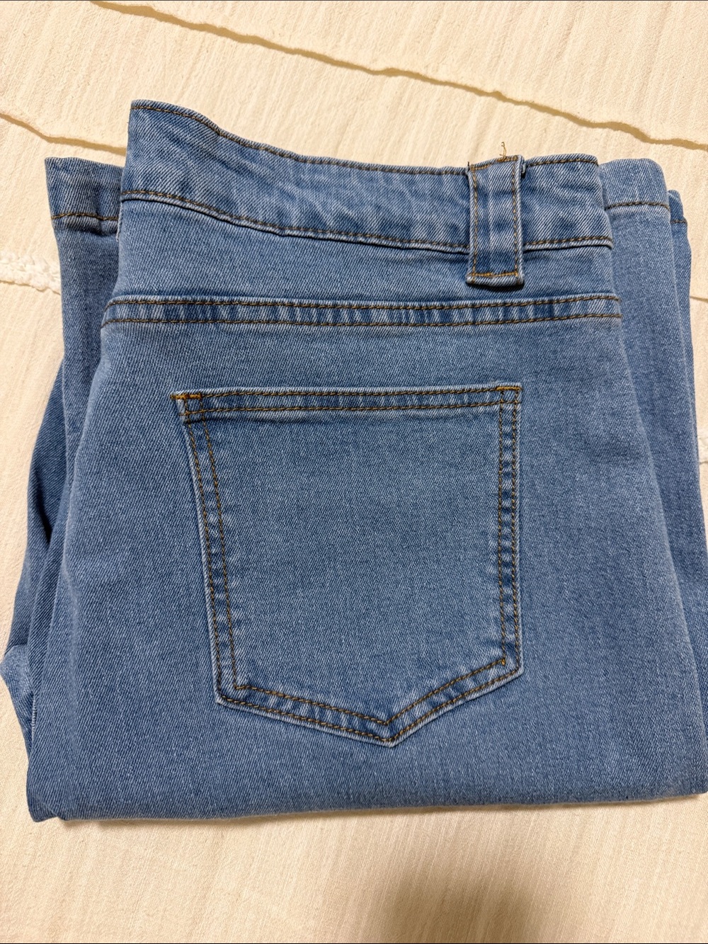 SHEIN Women's Skinny Jeans in Light Blue Denim
